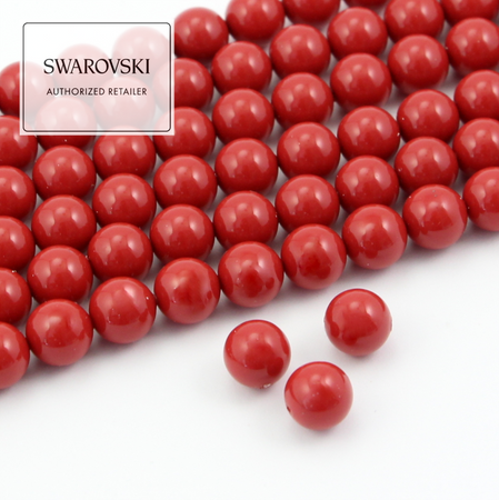 5810 Swarovski Crystal Pearl Red Coral Pearl 8mm [4szt]