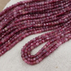 Turmalin różowy kostka fasetowana 3mm [sznur 39cm]