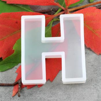 Forma silikonowa do odlewów z żywicy litera H 4cm
