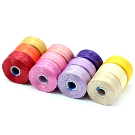 Nici nylonowe S-Lon AA MIX3 różofiolety 0,09mm/69m [12szt]