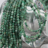 Szmaragd kula fasetowana 3mm [sznur 39cm]