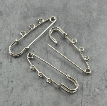 Baza broszki agrafka srebrna z ogniwami 50mm/3