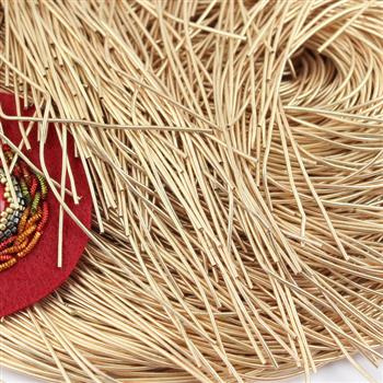 Bajorek do haftu miękki - złoty błyszczący 1mm [ 4g ]