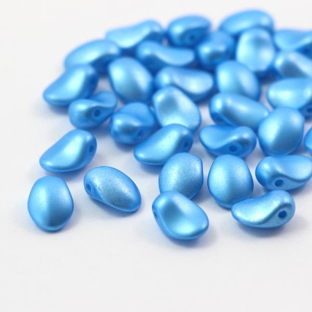 Tulip Petals 6x8mm Alabaster Pastel Turquoise [10szt]