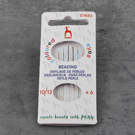 Igły do koralików Pony - kolor No10/12
