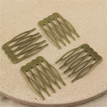 Baza metalowy grzebień do włosów mosiężny 39x27mm