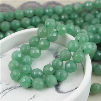 Awenturyn zielony kula fasetowana 10mm