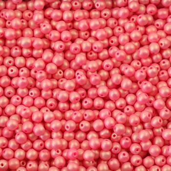 Round Beads Neon - Fruit Punch 4mm [50szt]