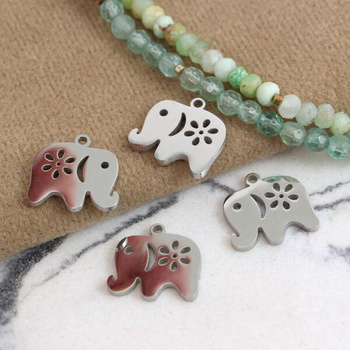 Zawieszka słonik stal szlachetna 15x14mm