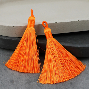 Chwost z pętelką pomarańczowy 70 mm