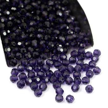 Preciosa Round Deep Tanzanite 4mm [10szt]