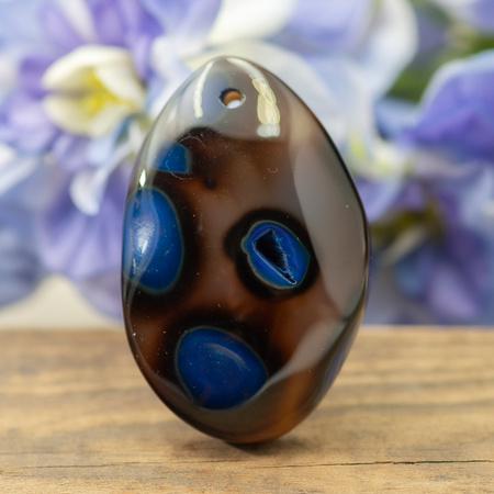 Zawieszka agat łezka 48x30mm