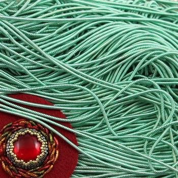 Bajorek do haftu miękki - seledynowy fakturowany 1,7mm [ 4g ]