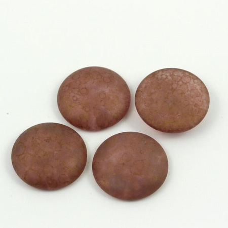 Kaboszon Les Perles par Puca Crystal Mat Bronze 25mm