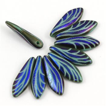 Dagger Green Turquoise Laser Wing 5x16mm [6szt]