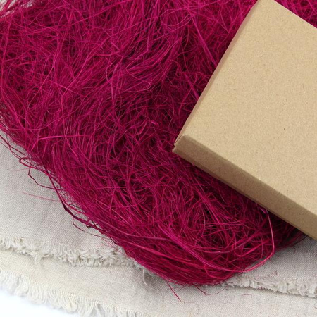 Sianko sizalowe - wypełnienie do pudełek fuksja