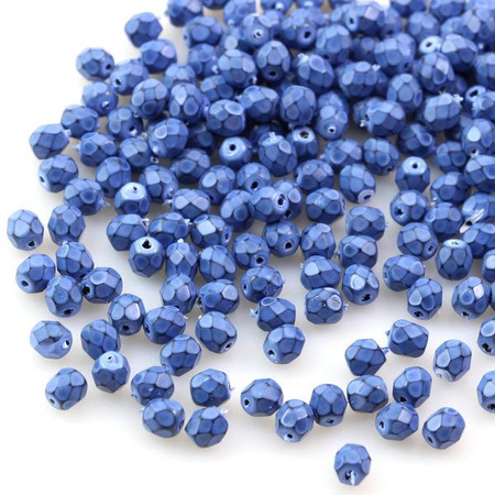 Fire Polish 4mm Blue Snake [20szt]