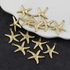 Zawieszka rozgwiazda stal szlachetna pozłacana 22x20mm