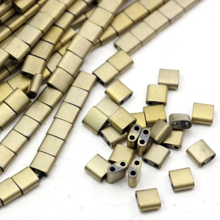 Hematyt mosiężny MAT tile 6mm