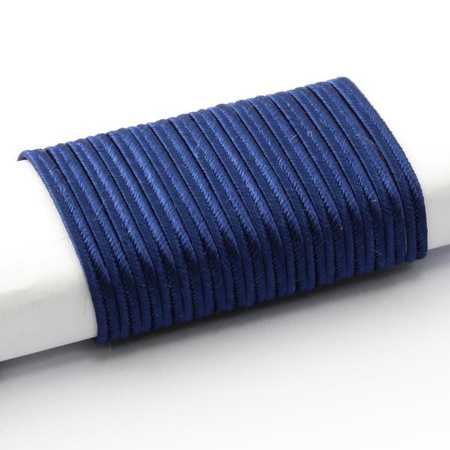 Sznurek sutasz acetat Pega 3mm granatowy [1 metr]