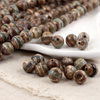 Agat trawiony brązowy kula gładka 10mm