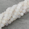 Agat biały kula gładka 8mm