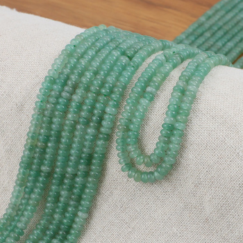 Awenturyn zielony oponka gładka 4x2mm [sznur 39cm]