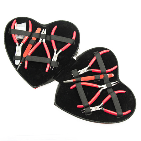 Zestaw narzędzi do robienia biżuterii 8 elementów SERCE Beadsmith