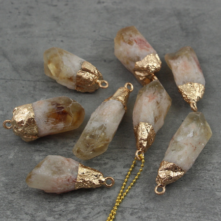 Cytryn zawieszka bryłka w okuciu 35-45mm