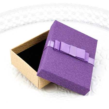 Pudełko ozdobne "ARCO" fioletowe 10x7x3cm