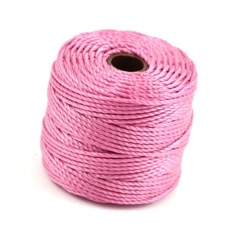 Nici nylonowe S-Lon heavy twist macrame cord LIGHT ORCHID 0,9mm/32m [szpula]
