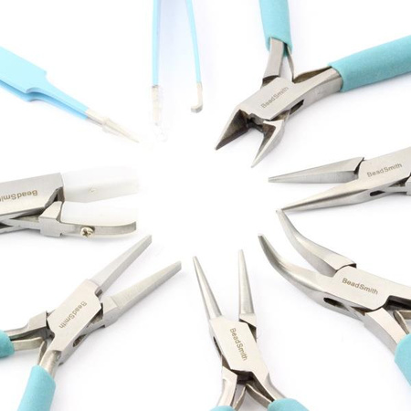 Zestaw narzędzi do robienia biżuterii LIGHT BLUE szczypce Beadsmith