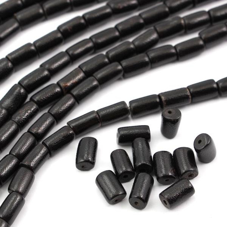 Koral czarny wałek 12x7mm