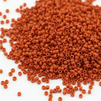 Toho Round 15/0 Opaque-Frosted Terra Cotta [5g]