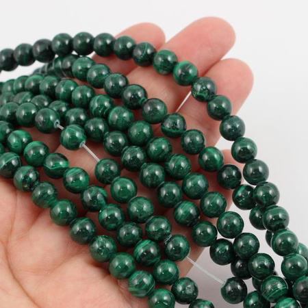 Malachit naturalny kula gładka 8mm
