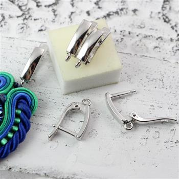 Bigle angielskie srebrne HQ 15mm [para]