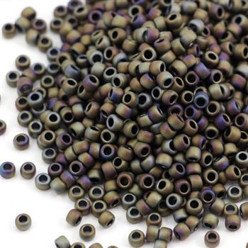 Toho Round 8/0 Matte-Color Iris - Brown [10g]