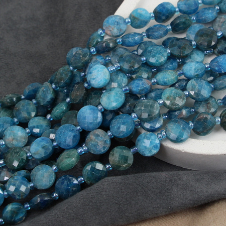 Apatyt moneta fasetowana 10mm