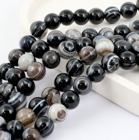 Sardonyks kula gładka 12mm