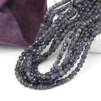 Iolit kostka fasetowana 4mm [10szt]