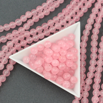 Jadeit różowy kula gładka 6mm