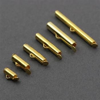 Końcówka do bransolet wsuwana złota 9mm