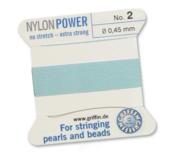 Griffin Nici nylonowe z igłą turquoise 0,45mm [2m]