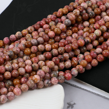 Rodonit brazylijski kula gładka 8mm