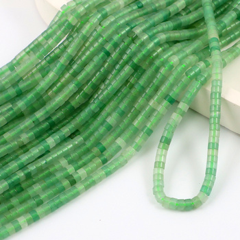 Awenturyn zielony dysk 4x2mm [sznur 38cm]