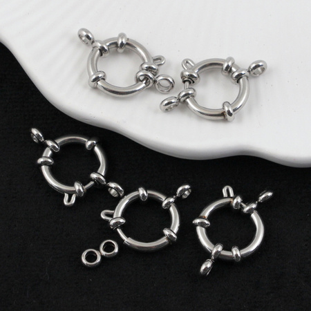 Zapięcie duży federing marynarski stal szlachetna 16mm