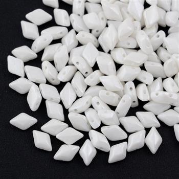 GemDuo 5x8mm Pearl Shine White [20szt]