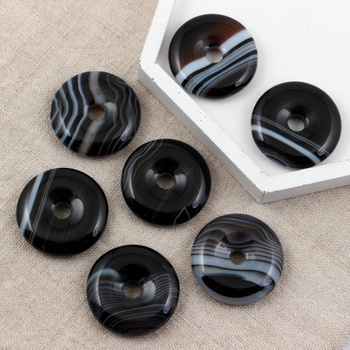 Zawieszka sardonyks donut 30mm