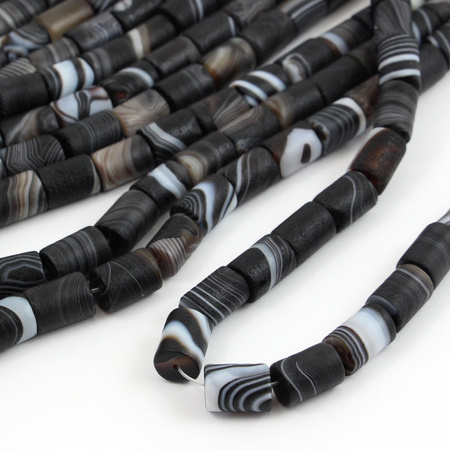 Sardonyks wałek MAT 14x10mm