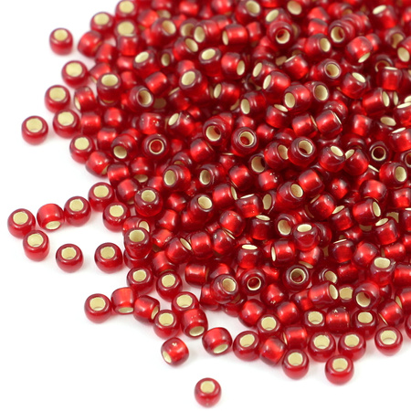 Toho Round 6/0 Silver-Lined Frosted Ruby [10g]